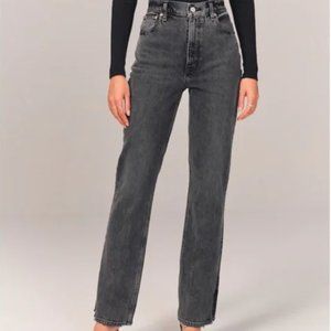 Abercrombie & Fitch Curve Love Split Hem Jeans